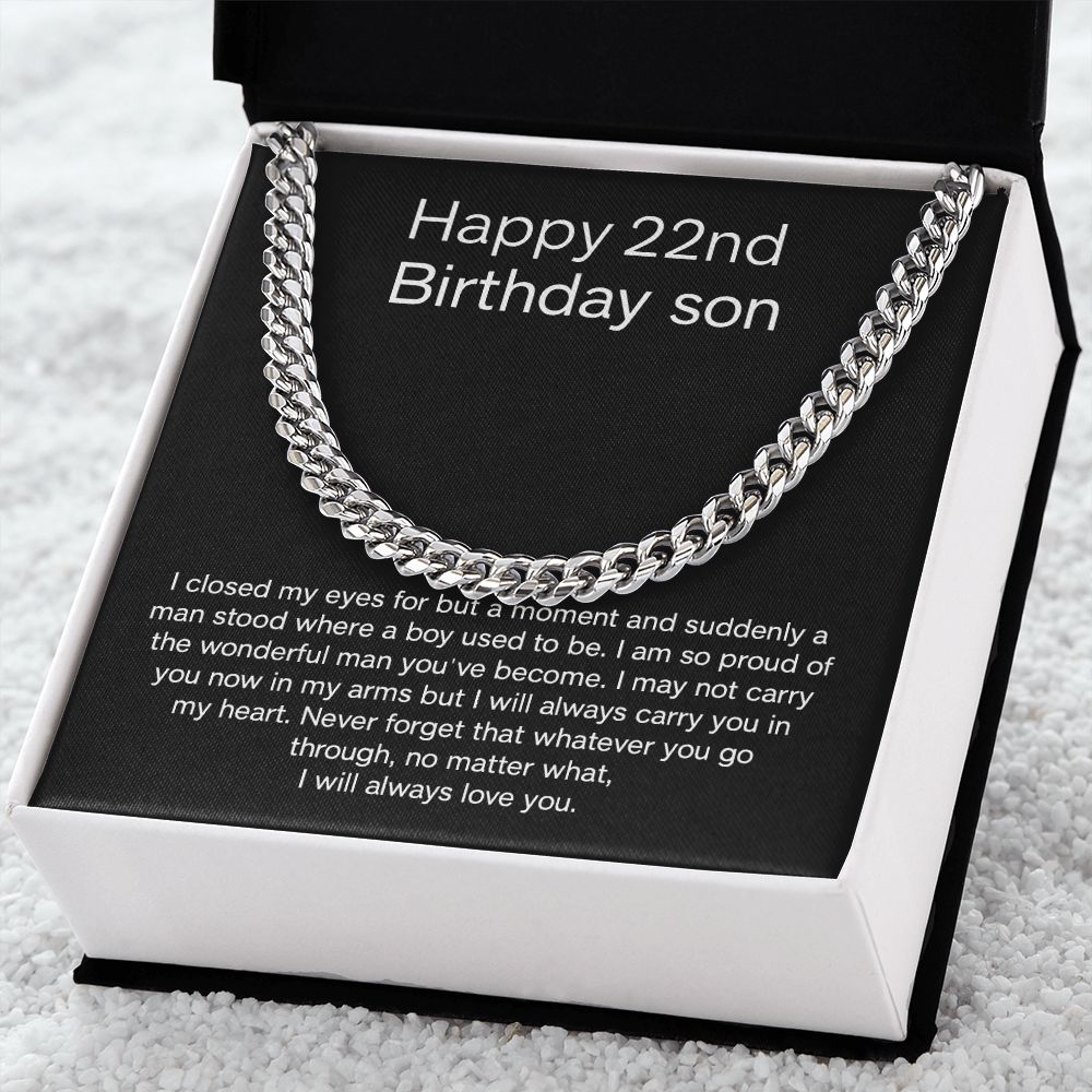 Cuban Link Chain - B0BG4GKX4W - 22 birthday