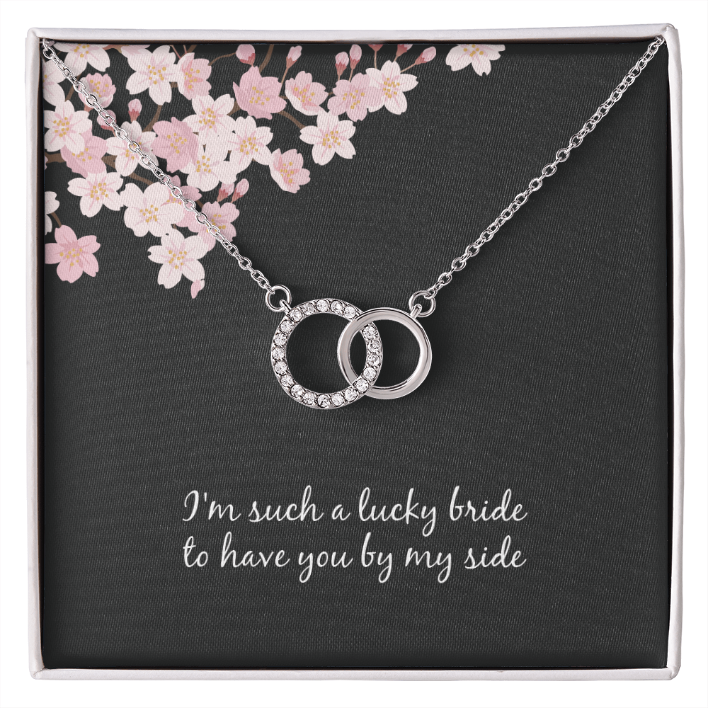 Gifts For Bridesmaid On Wedding Day - Perfect Pair Necklace