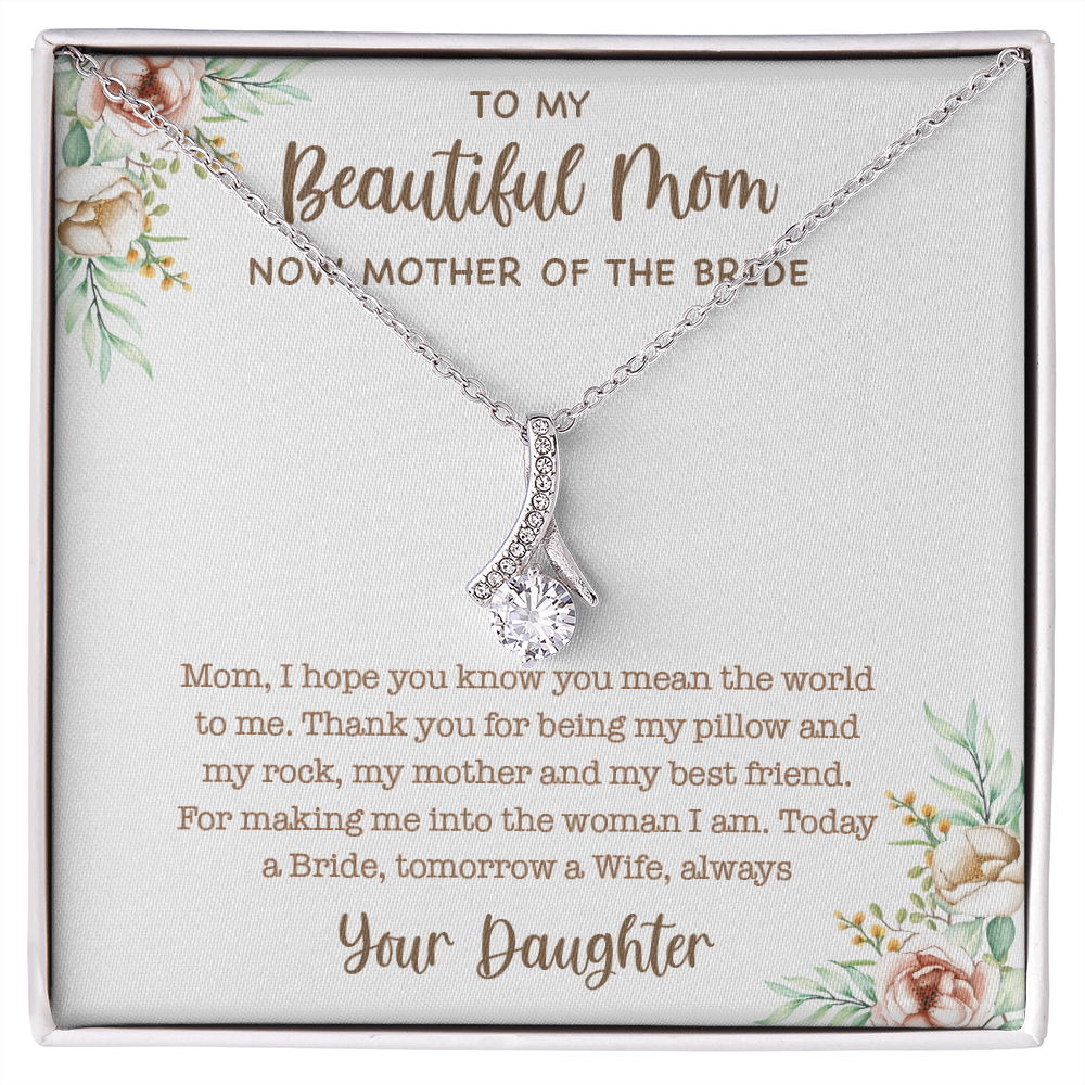 To Mother Of The Bride From Daugther - Alluring Beauty Necklace