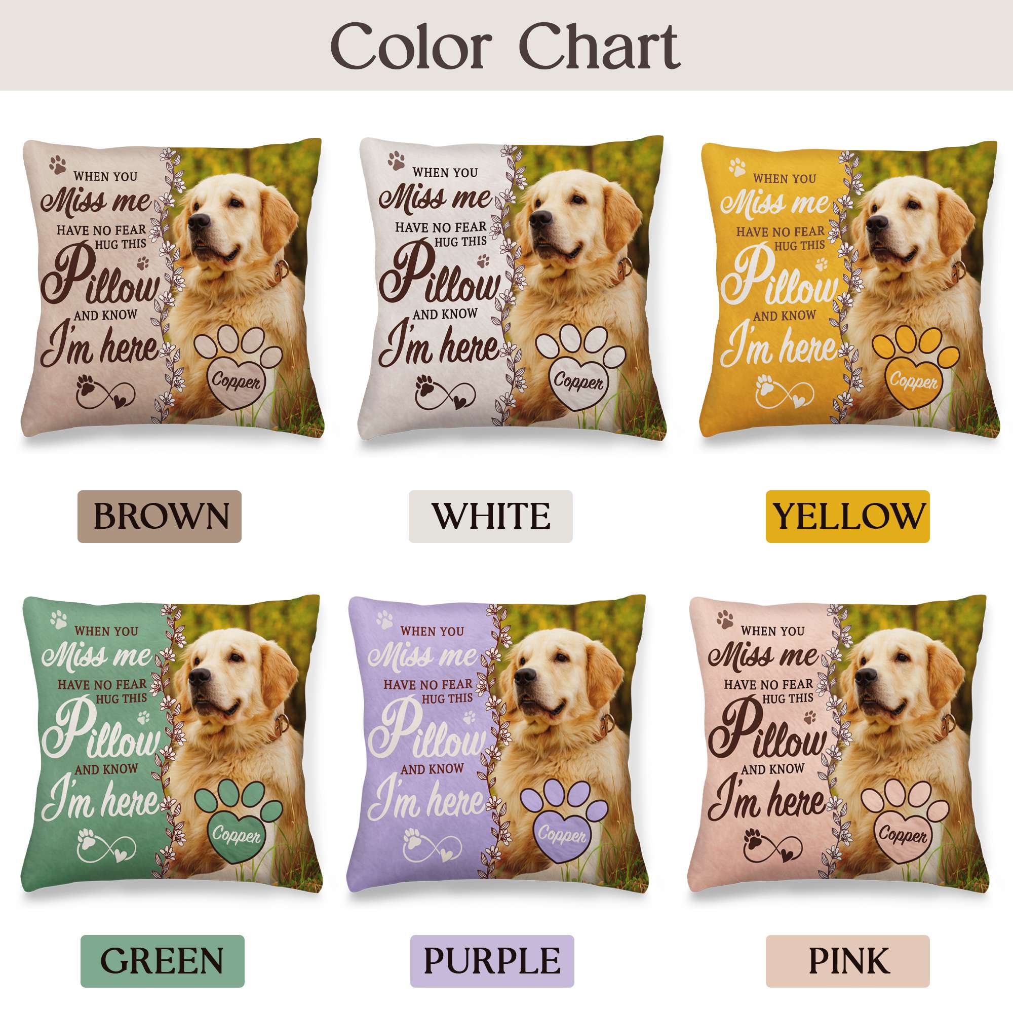 Personalized Pet Memorial Pillow with Photo, Dog Memorial Gifts for Loss of Dogs Cats, Pet Photo Gifts for Dog Lovers