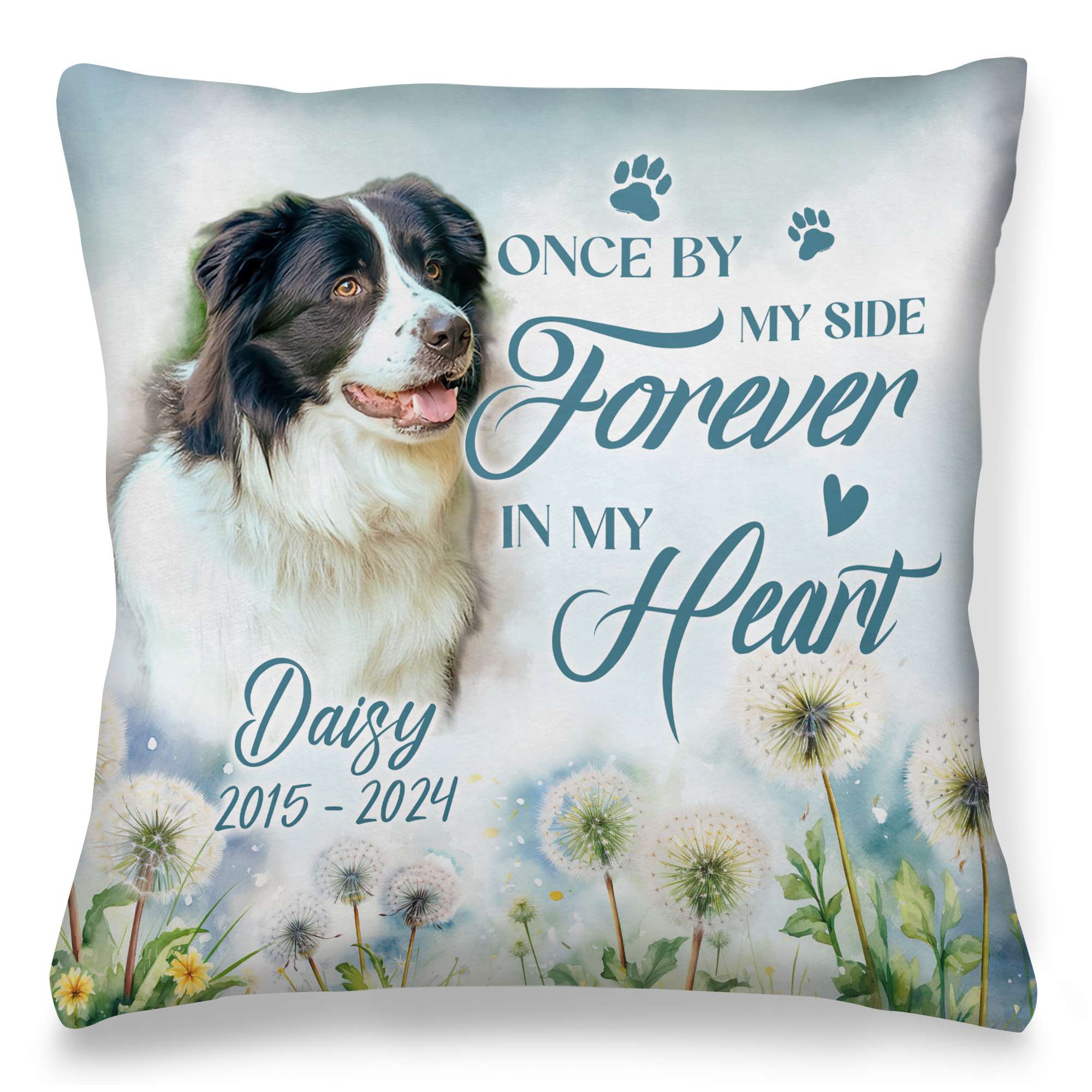 Personalized Pet Memorial Pillow with Photo, Dog Memorial Gifts for Loss of Dog, Memory Dog Loss Gift, Dog Passing Away Gifts Personalized