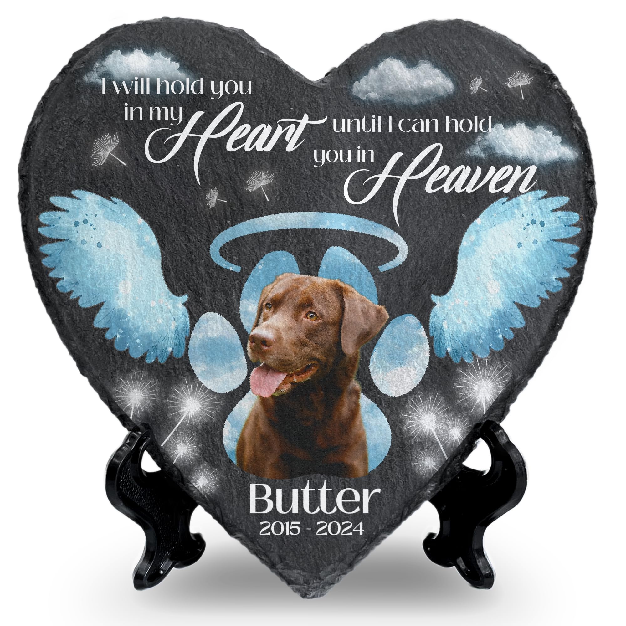 Personalized Dog Memorial Stone, Pet Memorial Stone, Customized Gifts for Dog Lovers, Pet Plaque Memorial Dog, Garden Stone for Loss of Dog, Pet Grave Stones for Dog 2