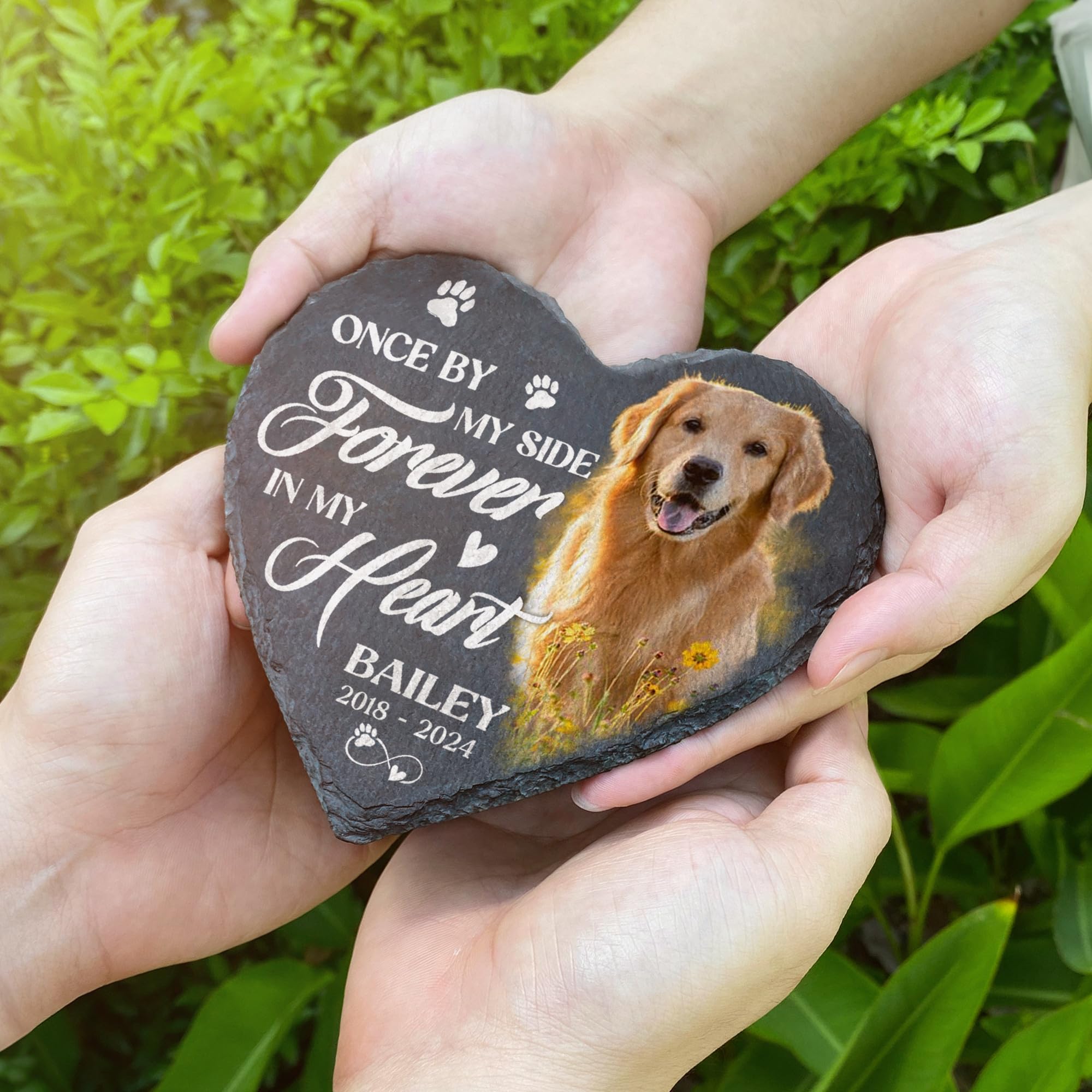 Personalized Dog Memorial Stone, Pet Memorial Stone, Customized Gifts for Dog Lovers, Pet Plaque Memorial Dog, Garden Stone for Loss of Dog, Pet Grave Stones for Dog 1