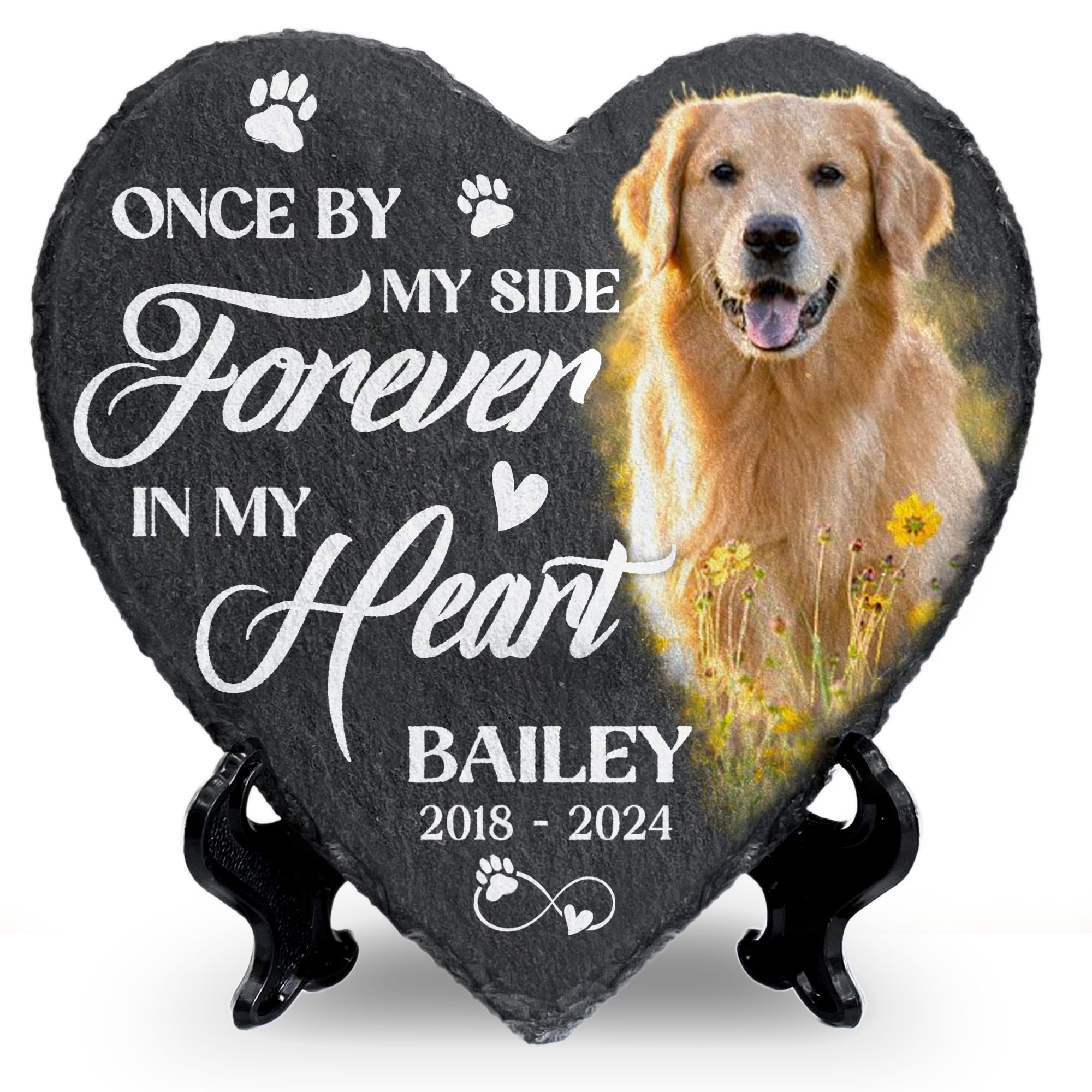 Personalized Dog Memorial Stone, Pet Memorial Stone, Customized Gifts for Dog Lovers, Pet Plaque Memorial Dog, Garden Stone for Loss of Dog, Pet Grave Stones for Dog 1