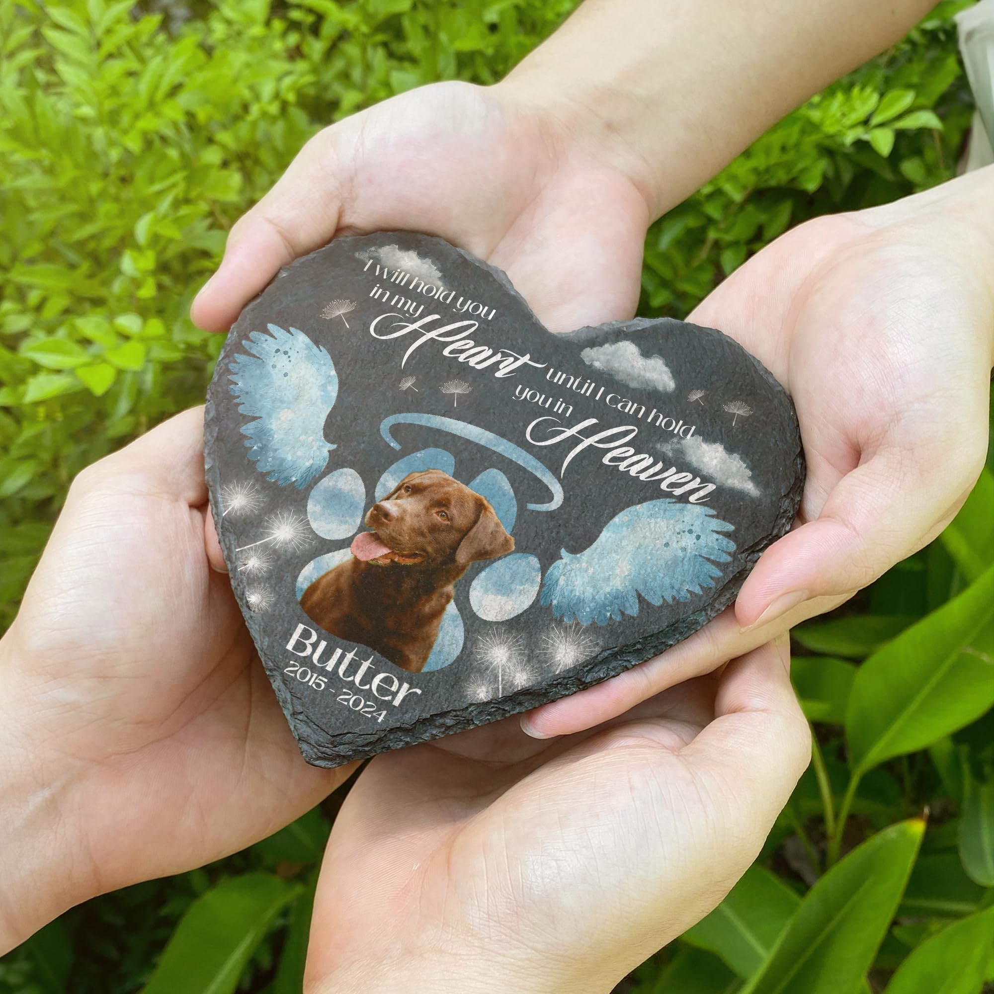 Personalized Dog Memorial Stone, Pet Memorial Stone, Customized Gifts for Dog Lovers, Pet Plaque Memorial Dog, Garden Stone for Loss of Dog, Pet Grave Stones for Dog 2