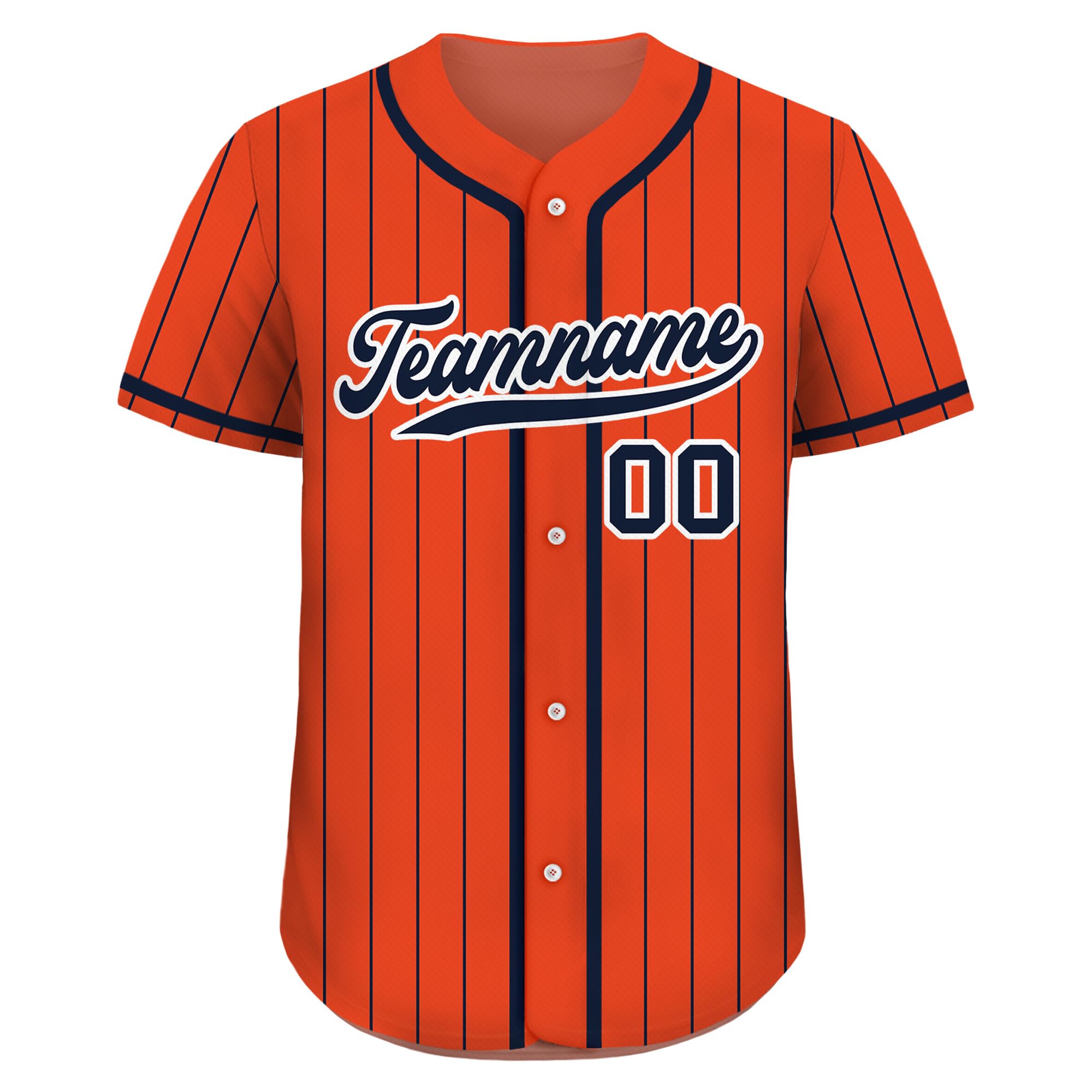 Custom Pinstripe Baseball Jersey with Teamname Name Number for Men Women Youth D3