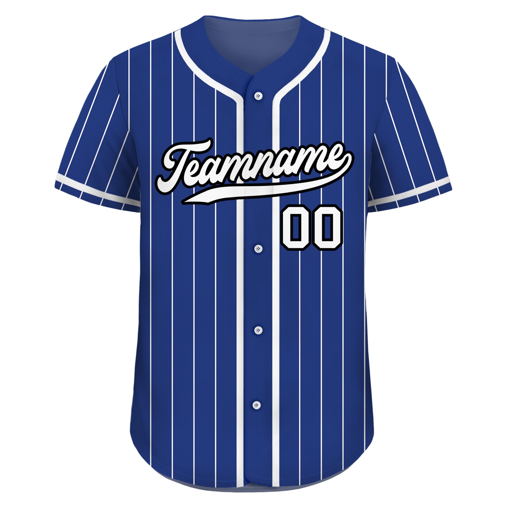 Custom Pinstripe Baseball Jersey with Teamname Name Number for Men Women Youth D6
