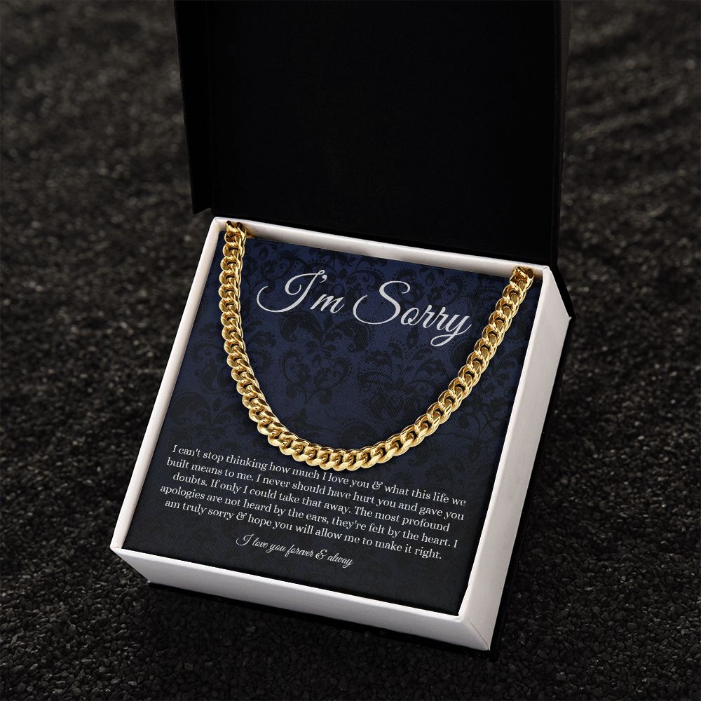 Cuban Link Chain - B0BHTRHVFR - I'm sorry