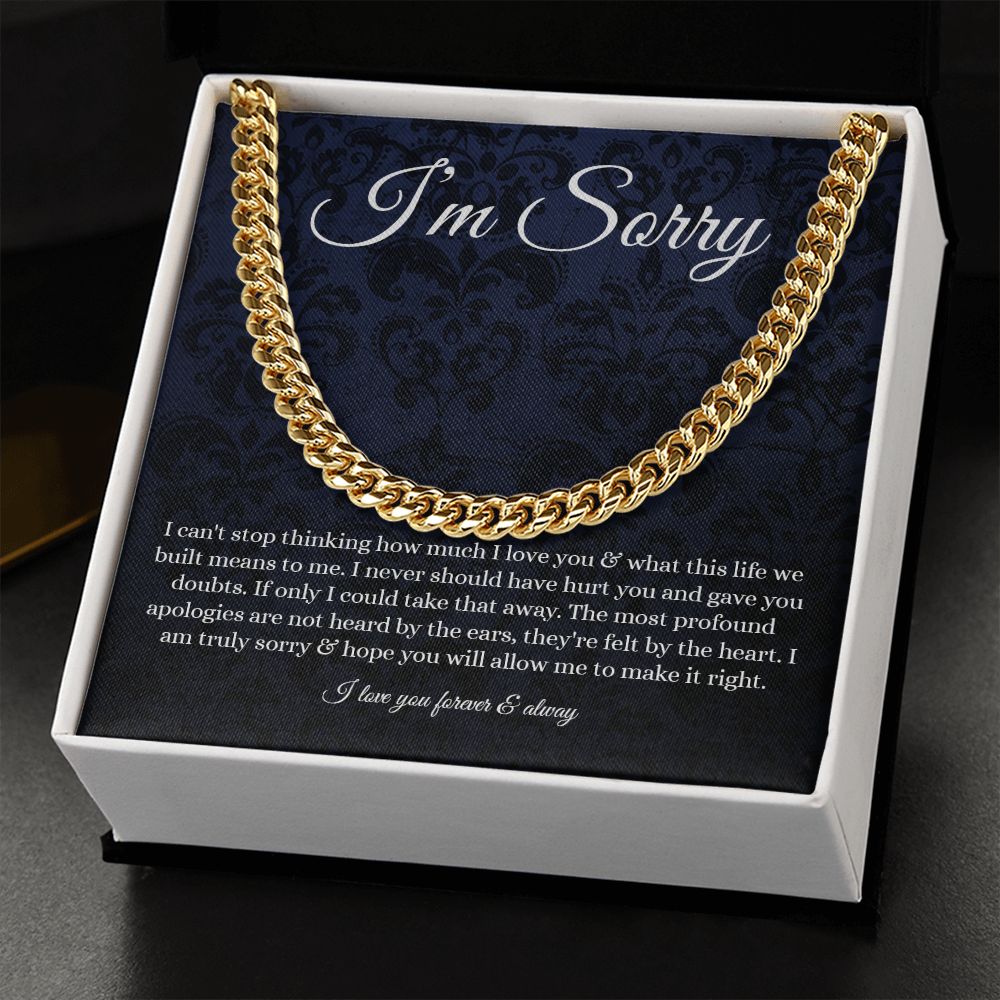 Cuban Link Chain - B0BHTRHVFR - I'm sorry