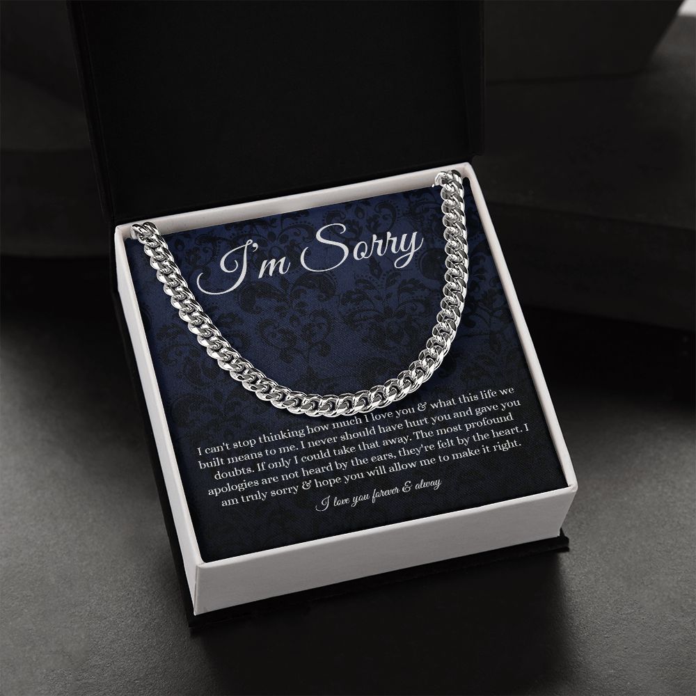 Cuban Link Chain - B0BHTRHVFR - I'm sorry