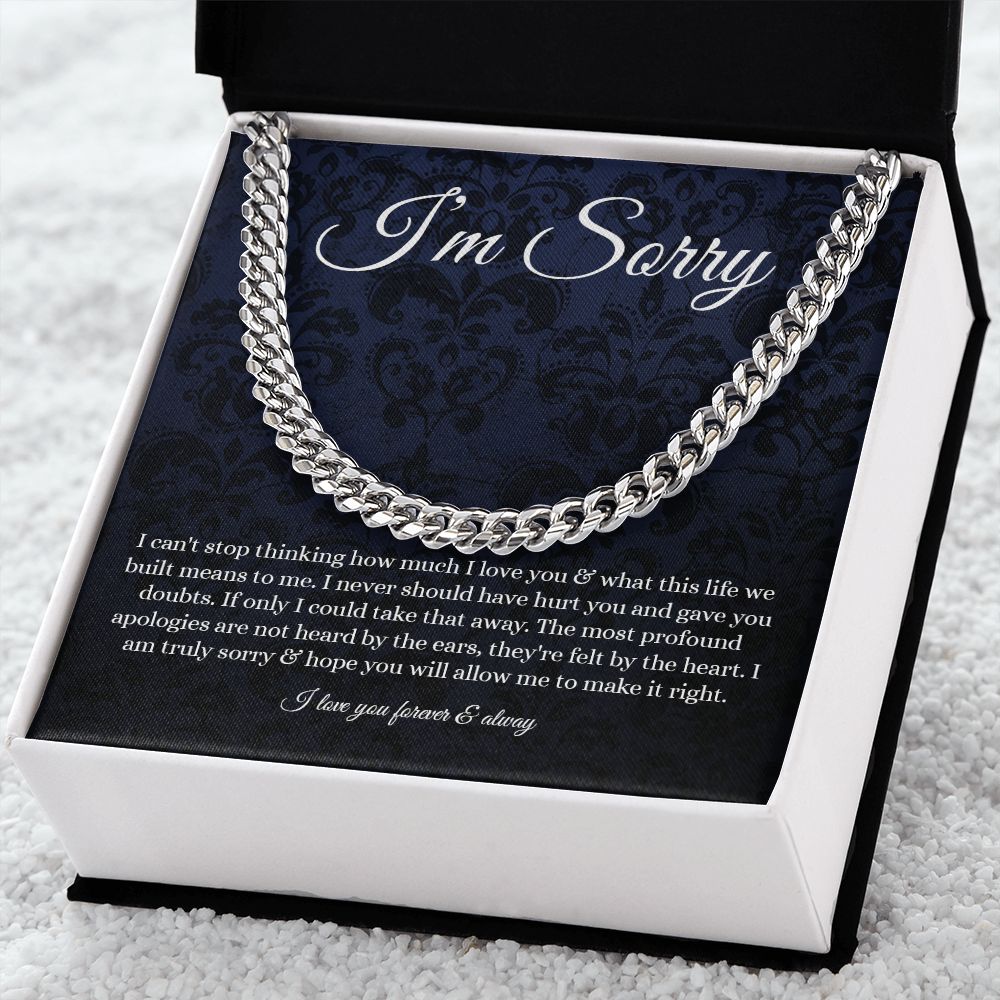 Cuban Link Chain - B0BHTRHVFR - I'm sorry
