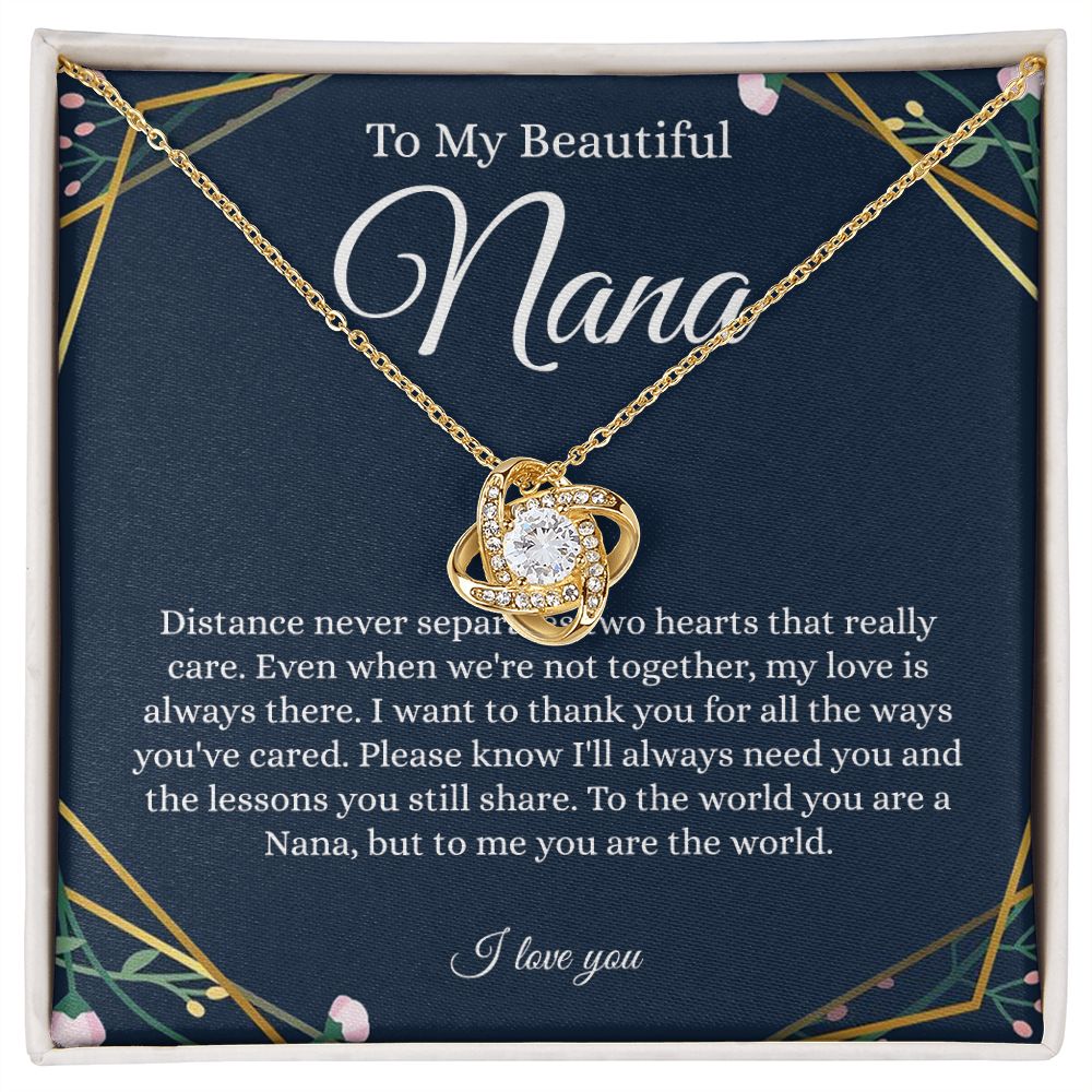 B0BHPTSZ4R - To My Nana - Love Knot Necklace