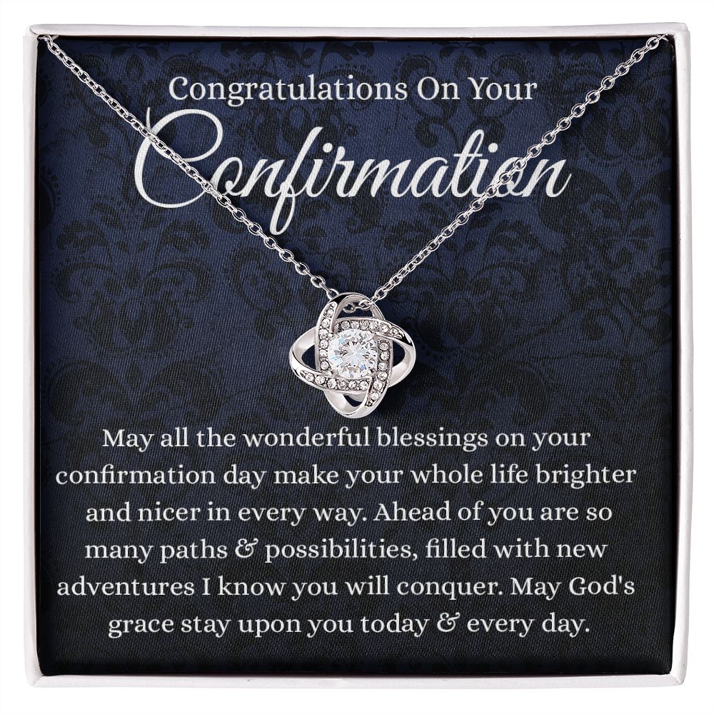 B0BHPR6MDV - Love Knot - Confirmation necklace