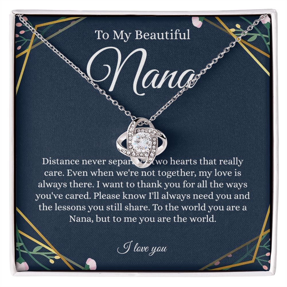 B0BHPTSZ4R - To My Nana - Love Knot Necklace