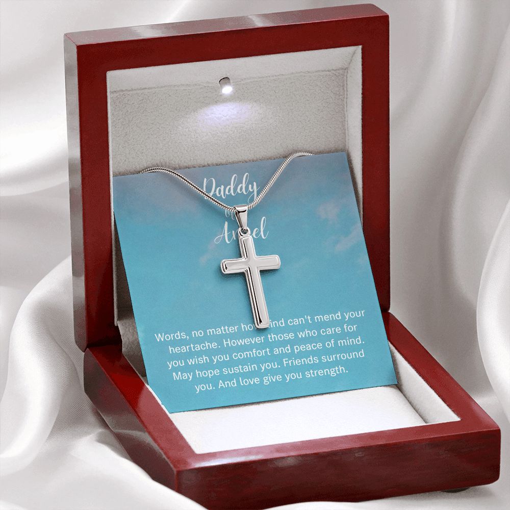Cross Necklace - B0BHTRTDSH - Dad of angel