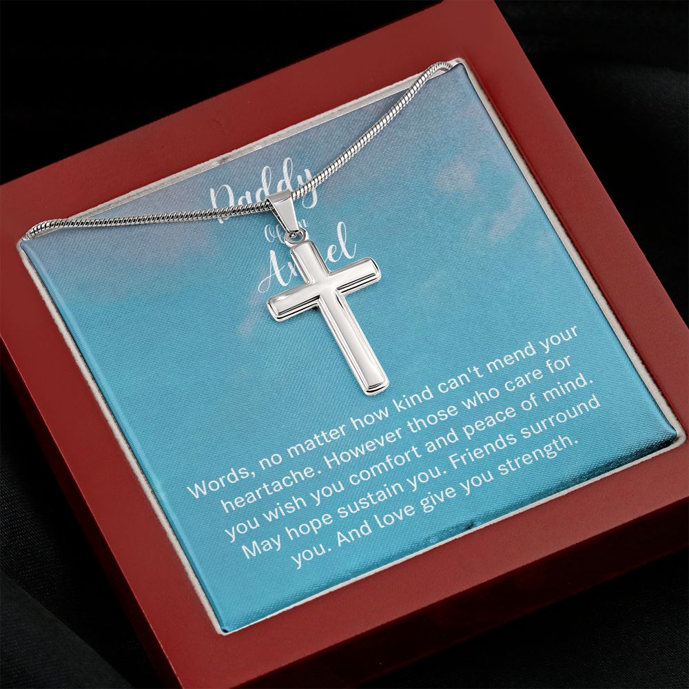 Cross Necklace - B0BHTRTDSH - Dad of angel