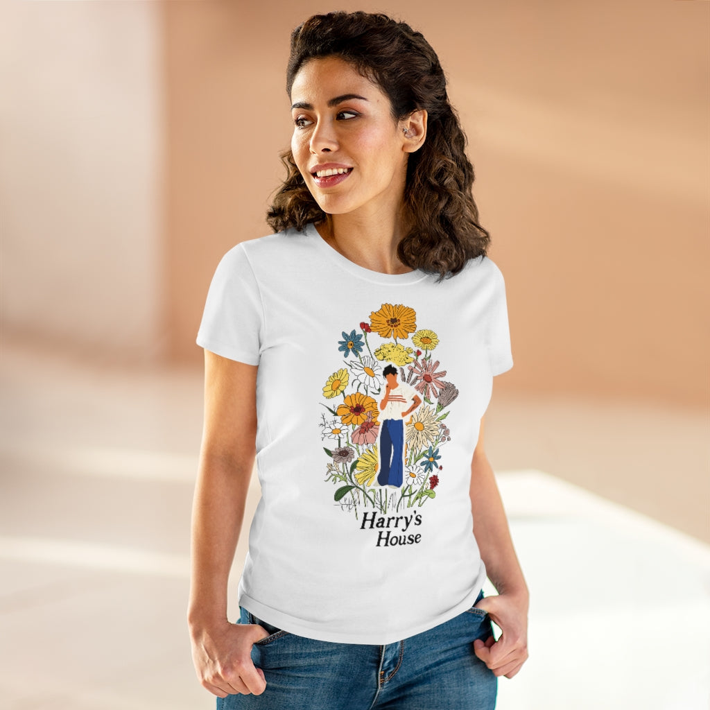 Harry House New Detail  - Women's Midweight Cotton Tee - B0B97GQY6X