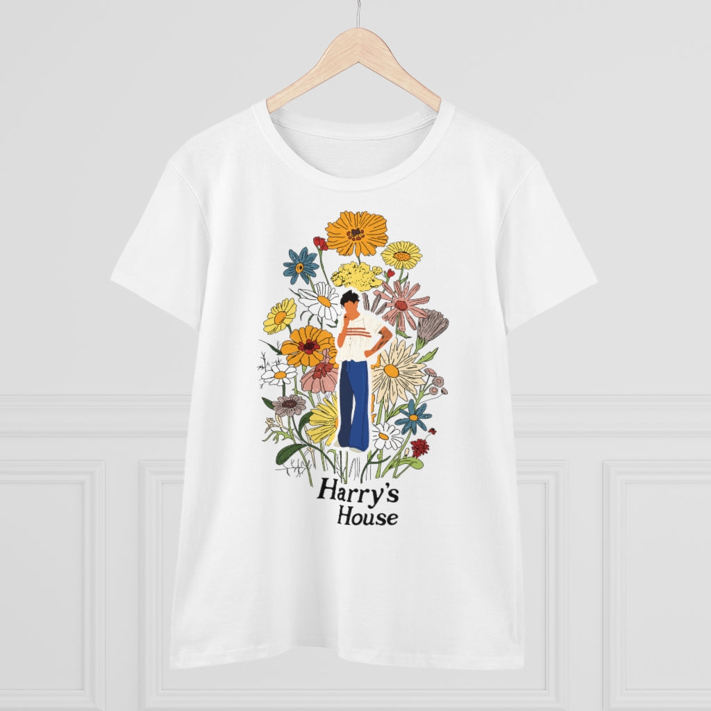 Harry House New Detail  - Women's Midweight Cotton Tee - B0B97GQY6X