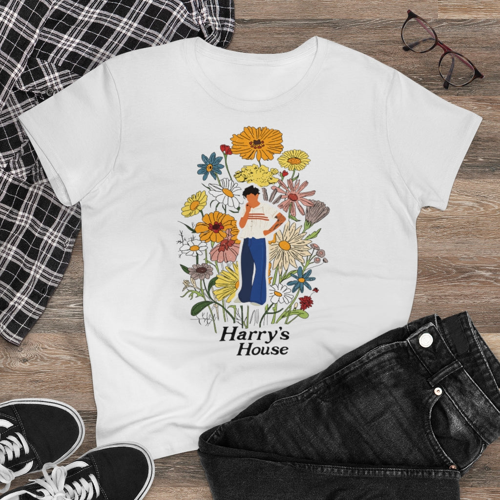 Harry House New Detail  - Women's Midweight Cotton Tee - B0B97GQY6X