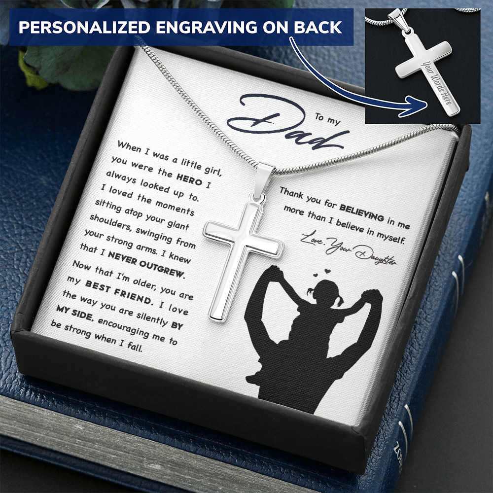 A Special Gift For Your Dad - Stainless Cross Necklace