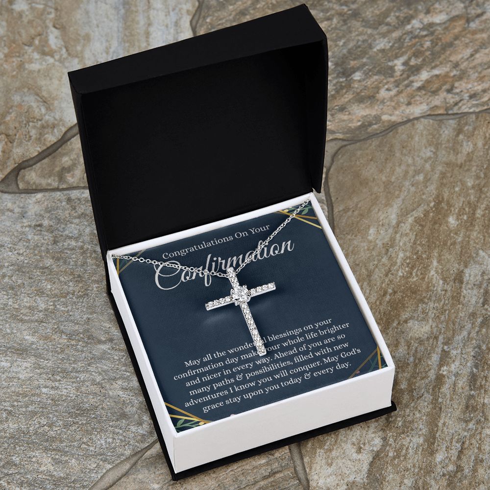 CZ Cross necklace - B0BHPXMMPX - Confirmation