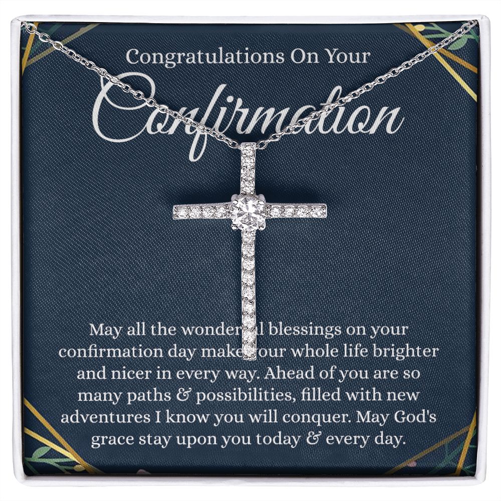 CZ Cross necklace - B0BHPXMMPX - Confirmation