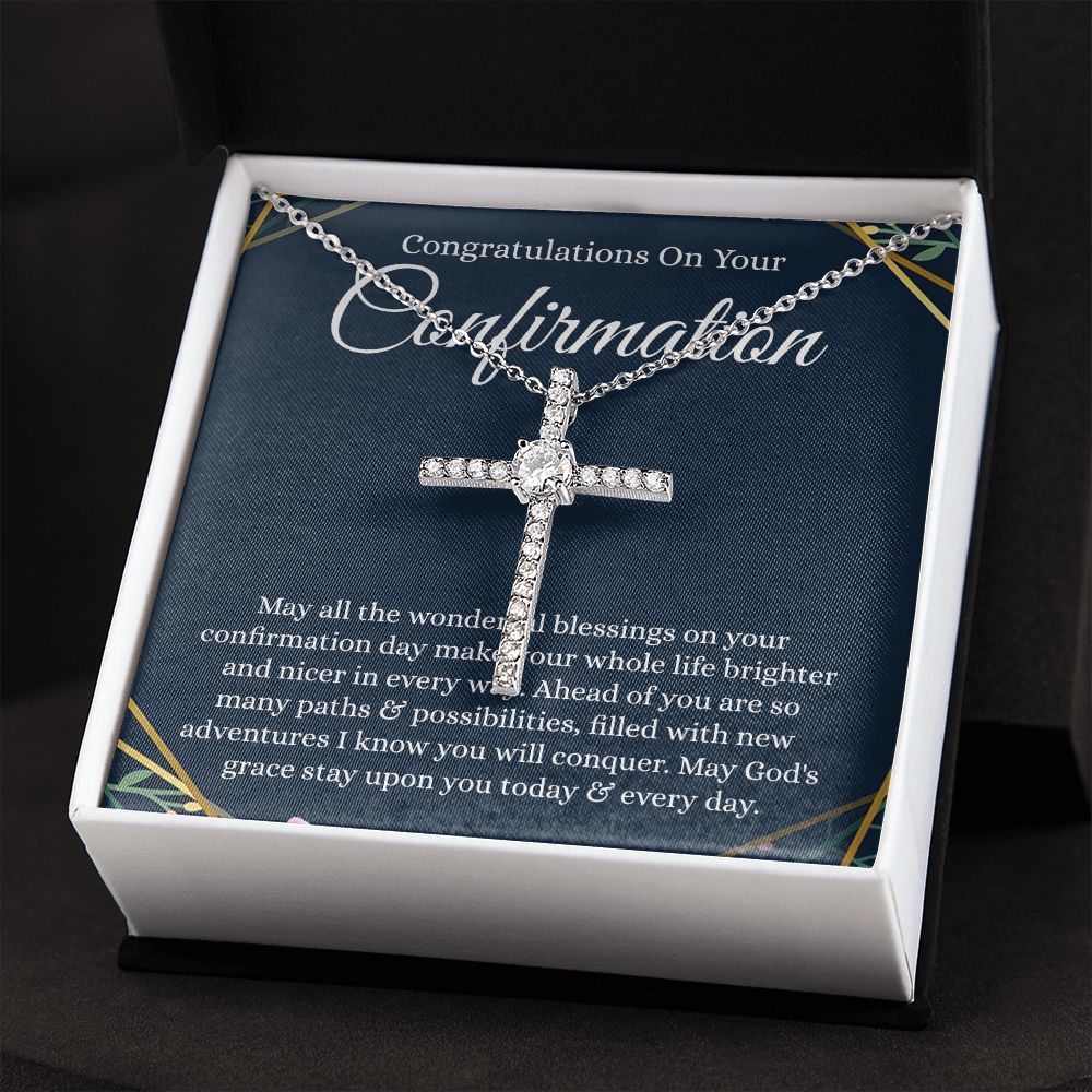 CZ Cross necklace - B0BHPXMMPX - Confirmation