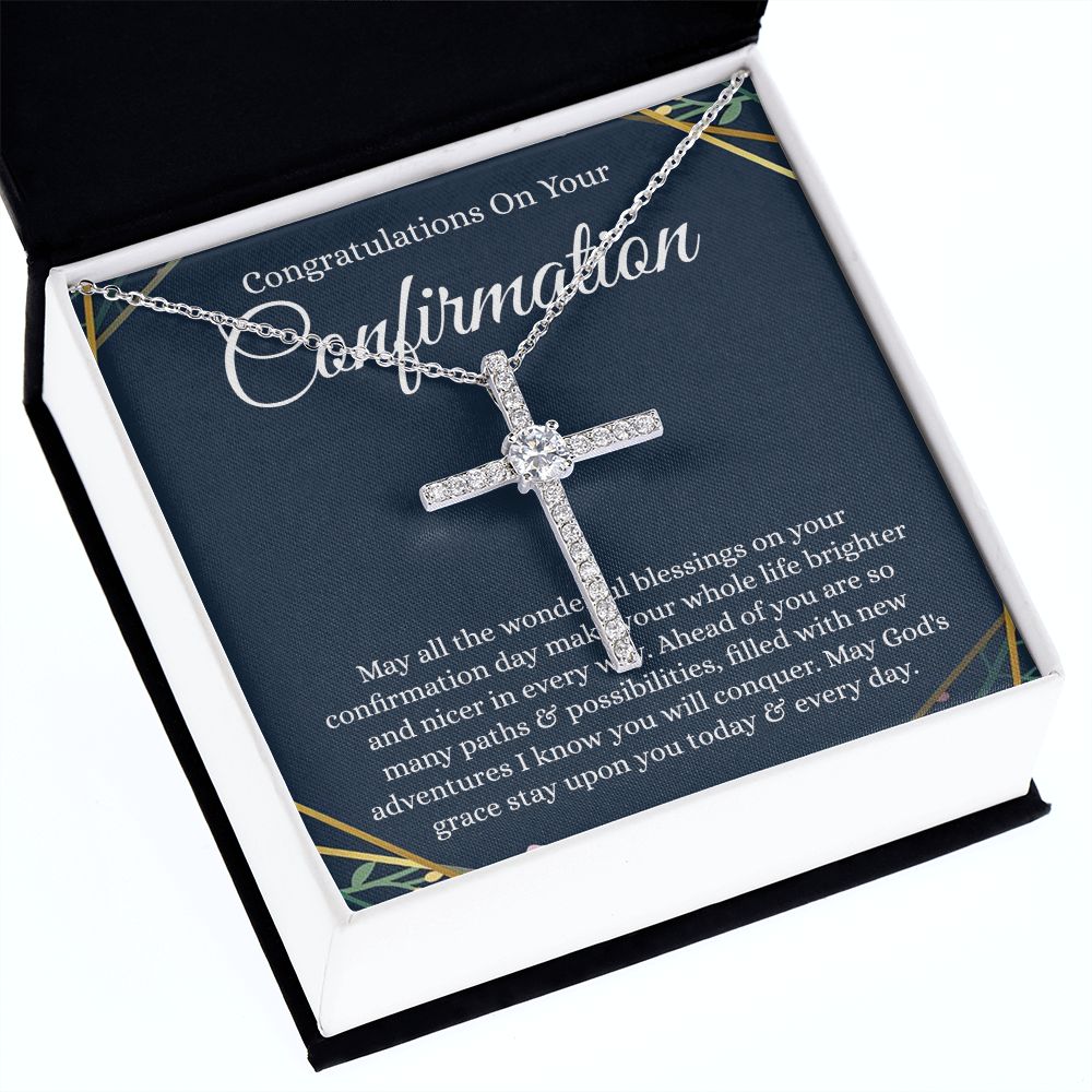 CZ Cross necklace - B0BHPXMMPX - Confirmation