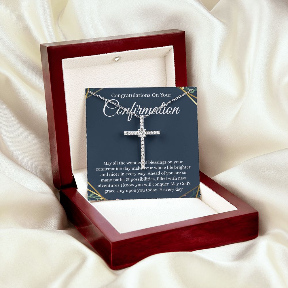 CZ Cross necklace - B0BHPXMMPX - Confirmation