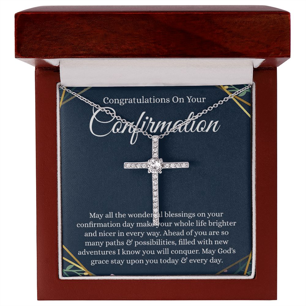 CZ Cross necklace - B0BHPXMMPX - Confirmation