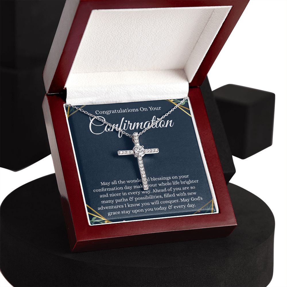 CZ Cross necklace - B0BHPXMMPX - Confirmation