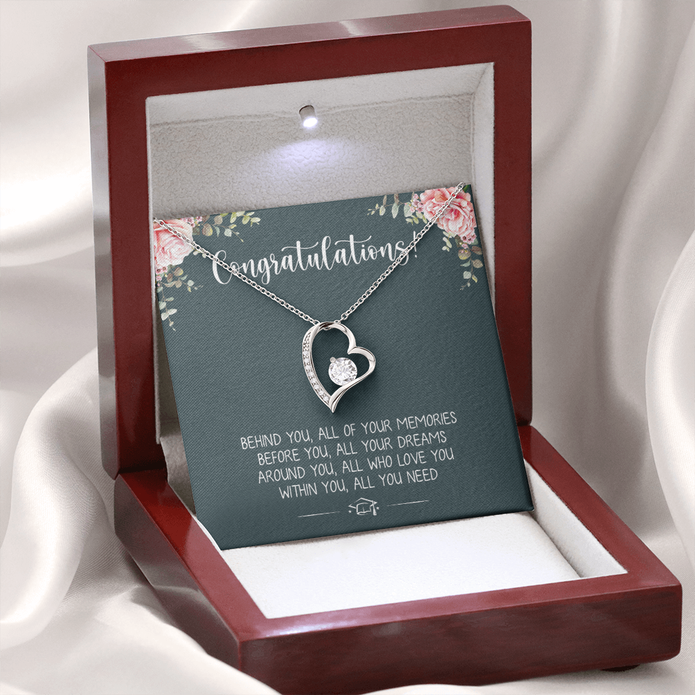 A Special Gift For Your Daughter Granddaughter on Graduation Day  - Forever Love Necklace - Free Shipping