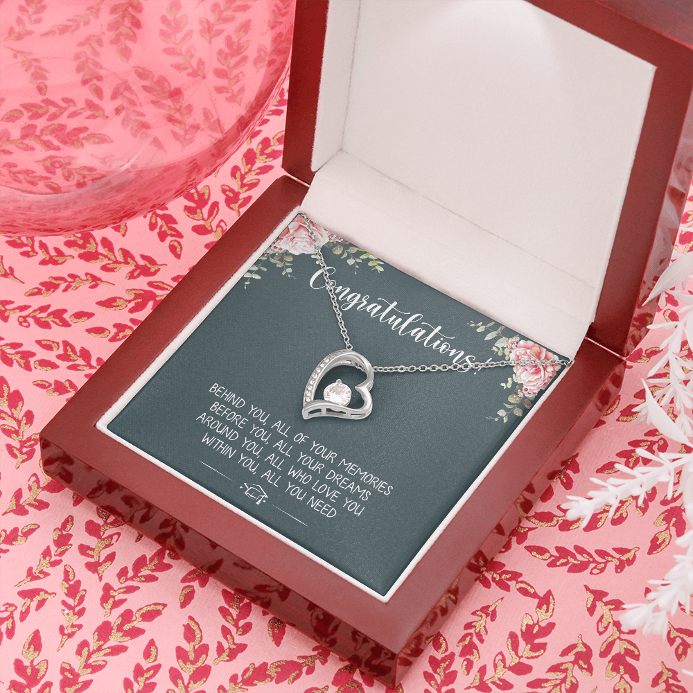 A Special Gift For Your Daughter Granddaughter on Graduation Day  - Forever Love Necklace - Free Shipping