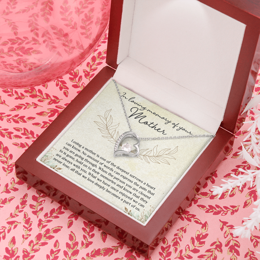 Memorial Necklace Gift for Loss of Mother - Forever Love Necklace