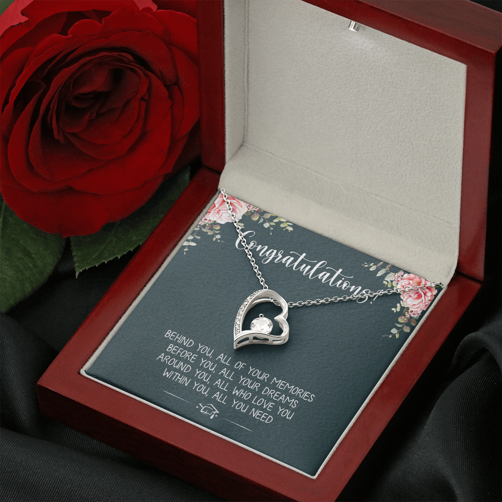 A Special Gift For Your Daughter Granddaughter on Graduation Day  - Forever Love Necklace - Free Shipping