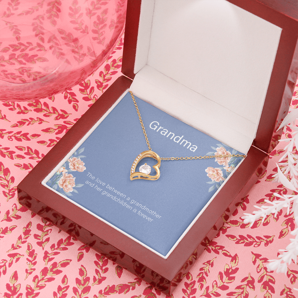 To My Grandma From Granddaughter - Forever Love Necklace