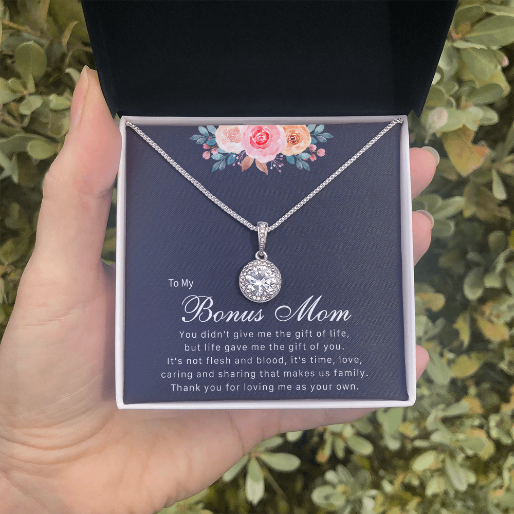 To My Bonus Mom from Daughter - Eternal Hope Necklace