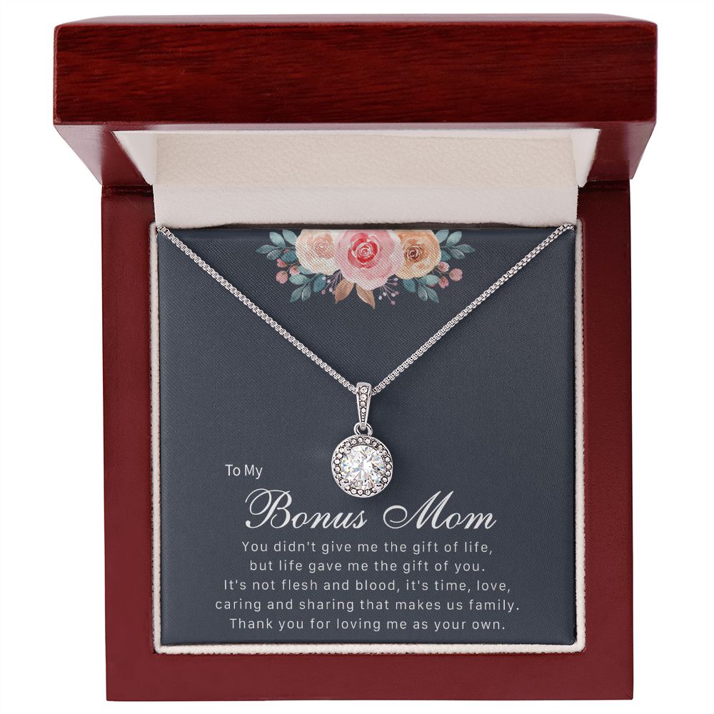 To My Bonus Mom from Daughter - Eternal Hope Necklace