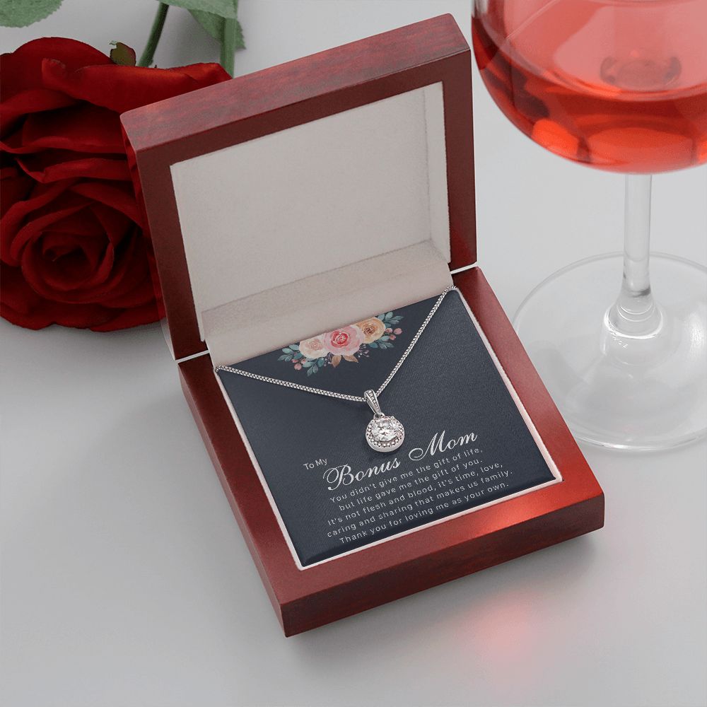 To My Bonus Mom from Daughter - Eternal Hope Necklace