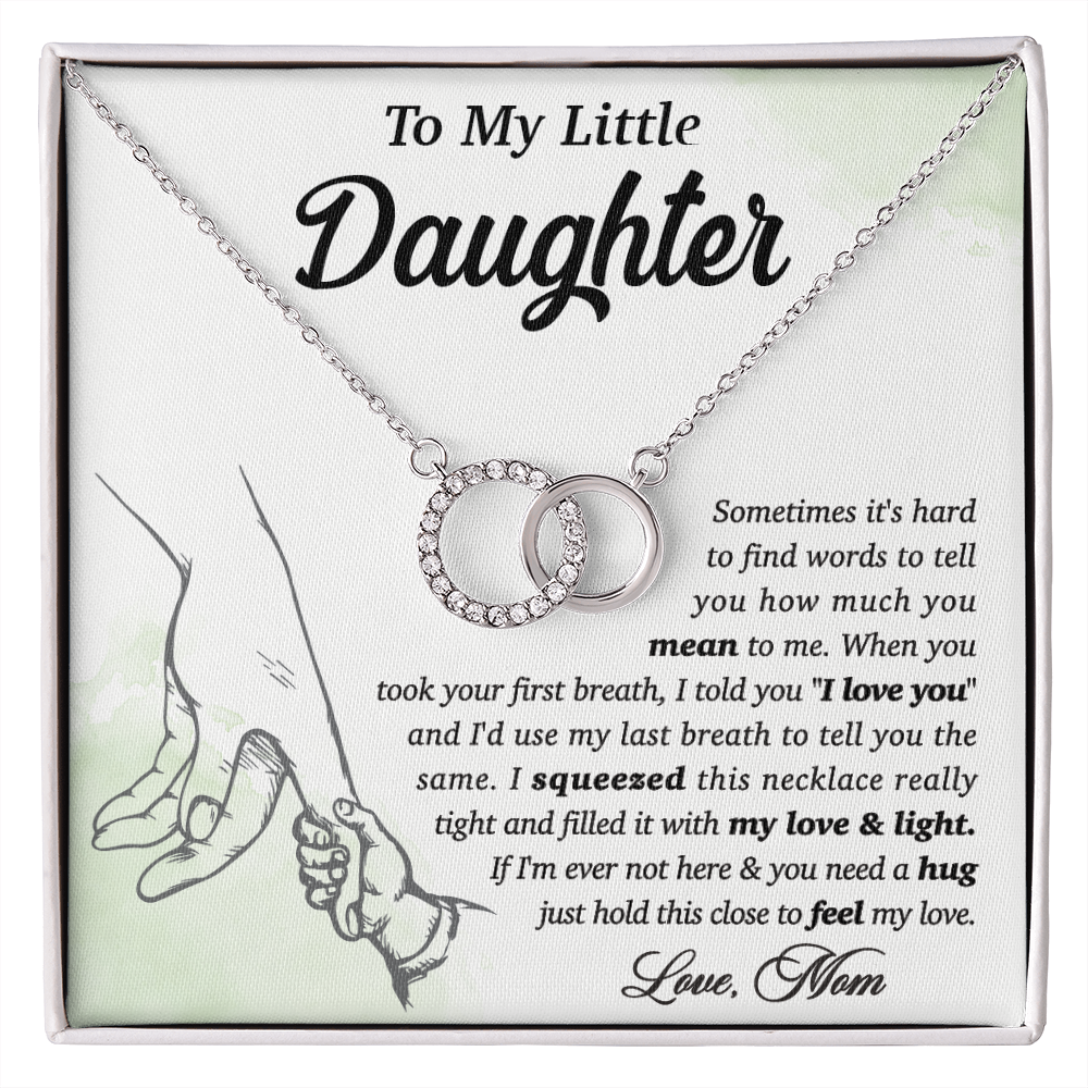 To My Little Daughter From Mom - Perfect Pair Necklace