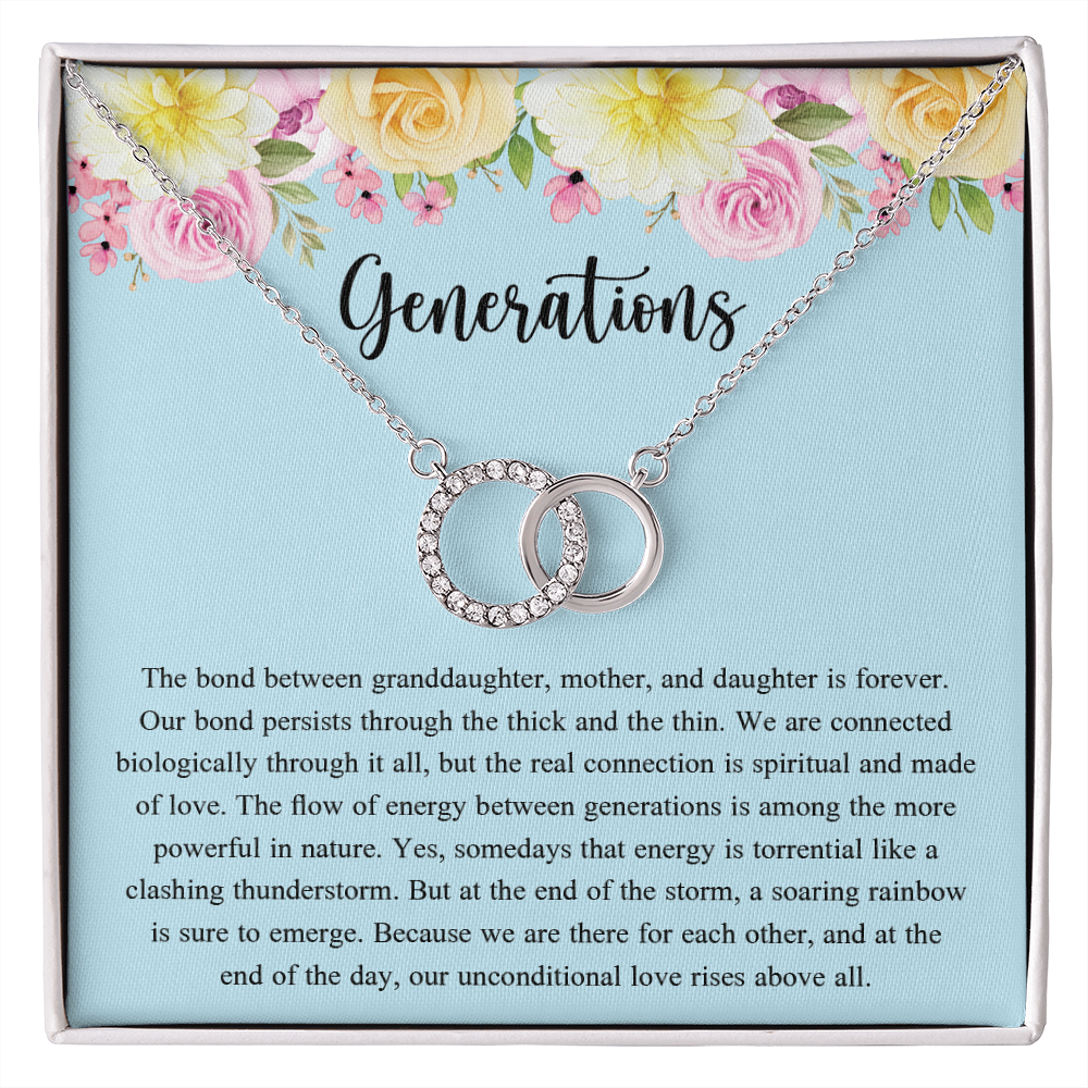 Generations Necklace For Grandma Mother Granddaughter