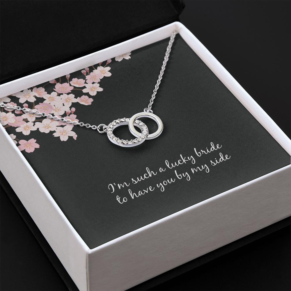 Gifts For Bridesmaid On Wedding Day - Perfect Pair Necklace