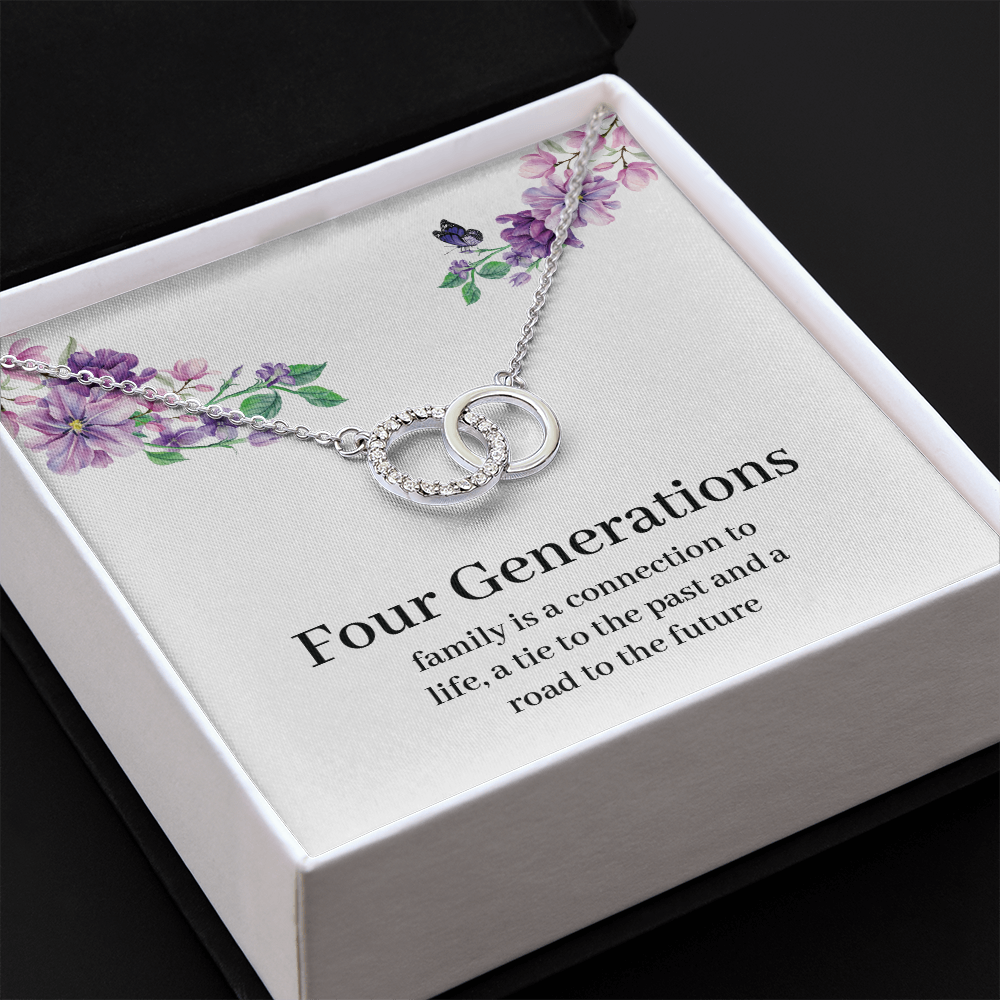 Generations Necklace For Grandma Mother Granddaughter