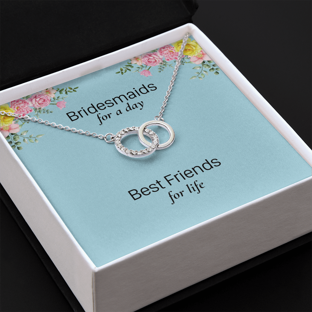 Gifts For Bridesmaid On Wedding Day - Perfect Pair Necklace