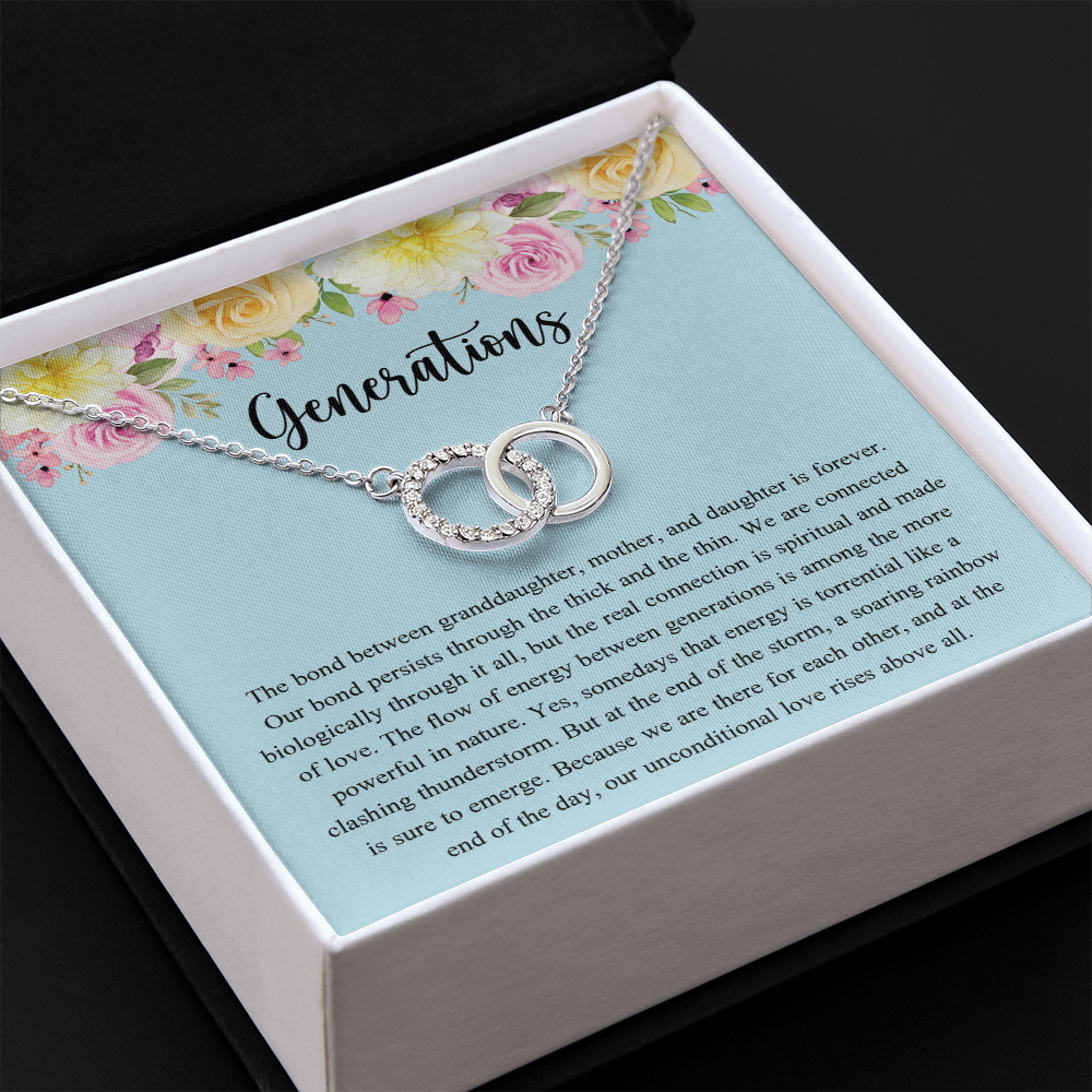 Generations Necklace For Grandma Mother Granddaughter