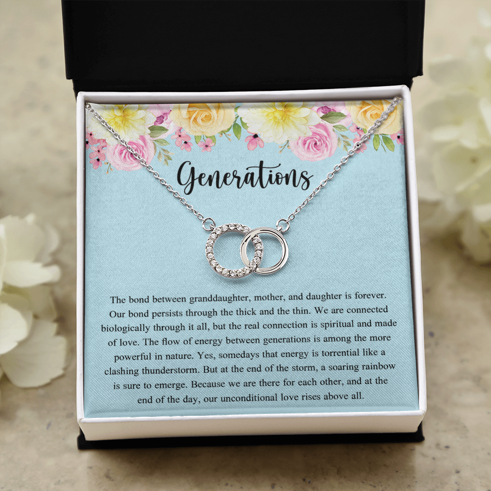 Generations Necklace For Grandma Mother Granddaughter