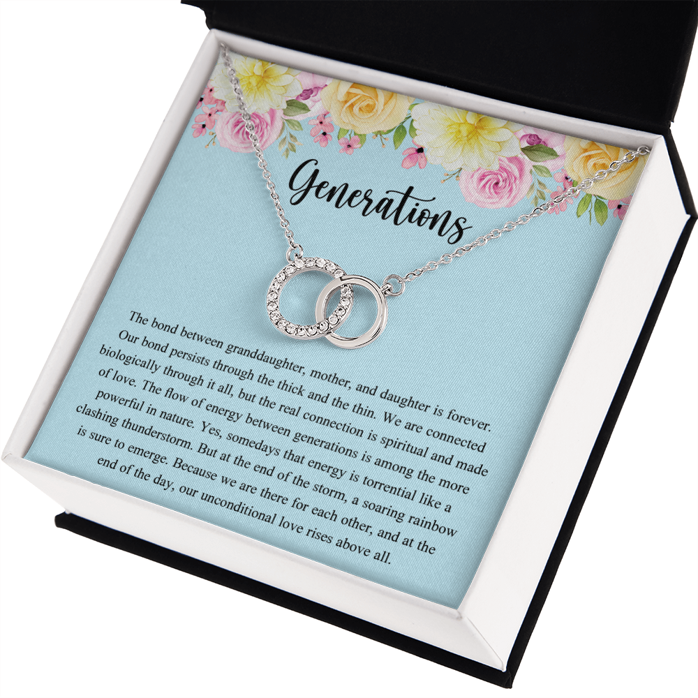Generations Necklace For Grandma Mother Granddaughter