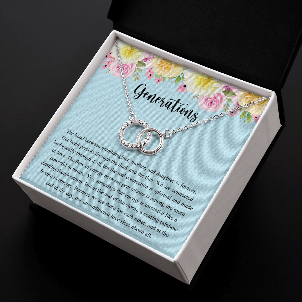 Generations Necklace For Grandma Mother Granddaughter