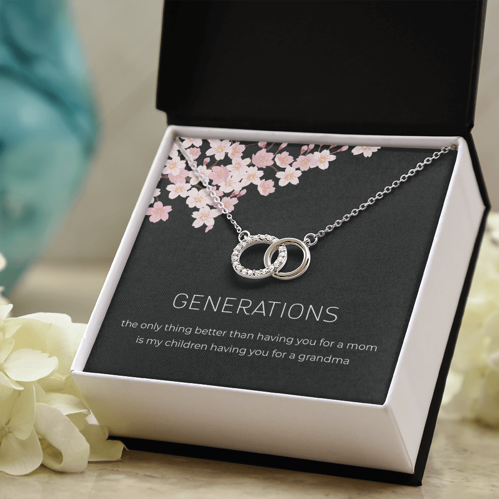 Generations Necklace For Grandma Mother Granddaughter