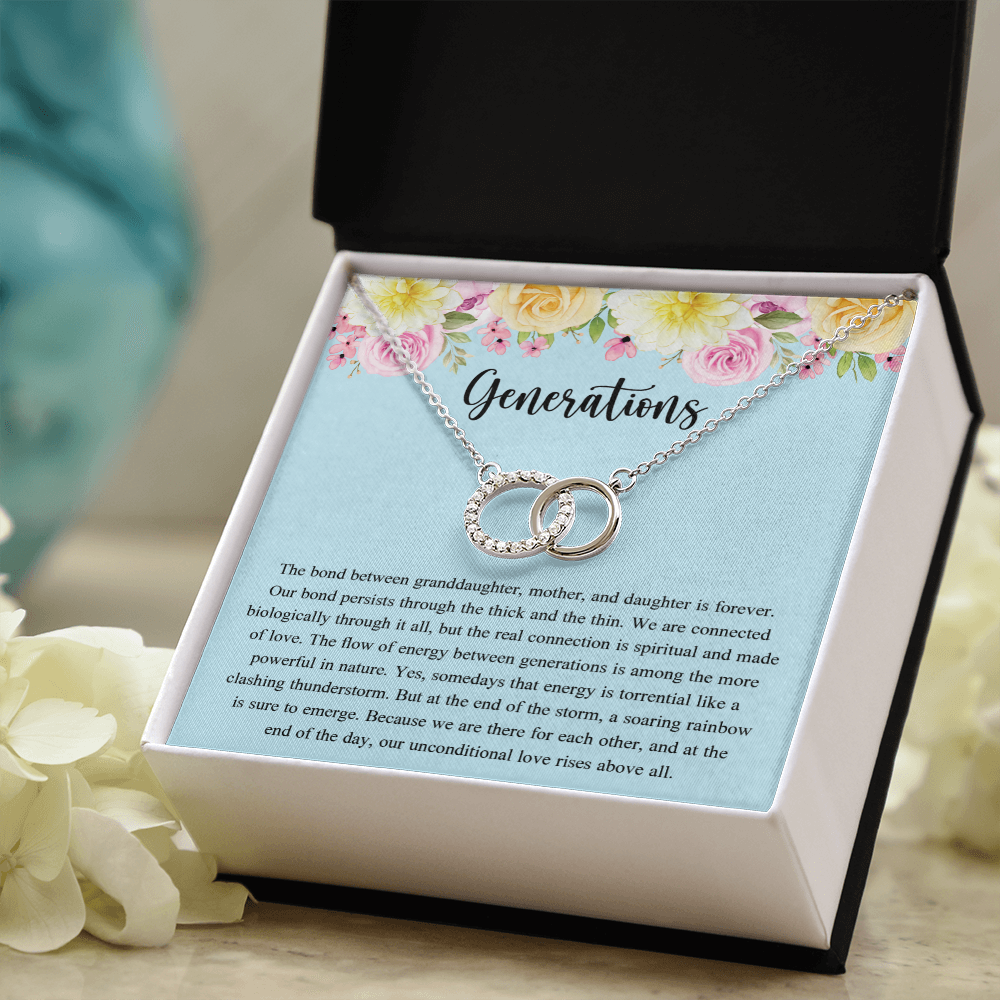 Generations Necklace For Grandma Mother Granddaughter